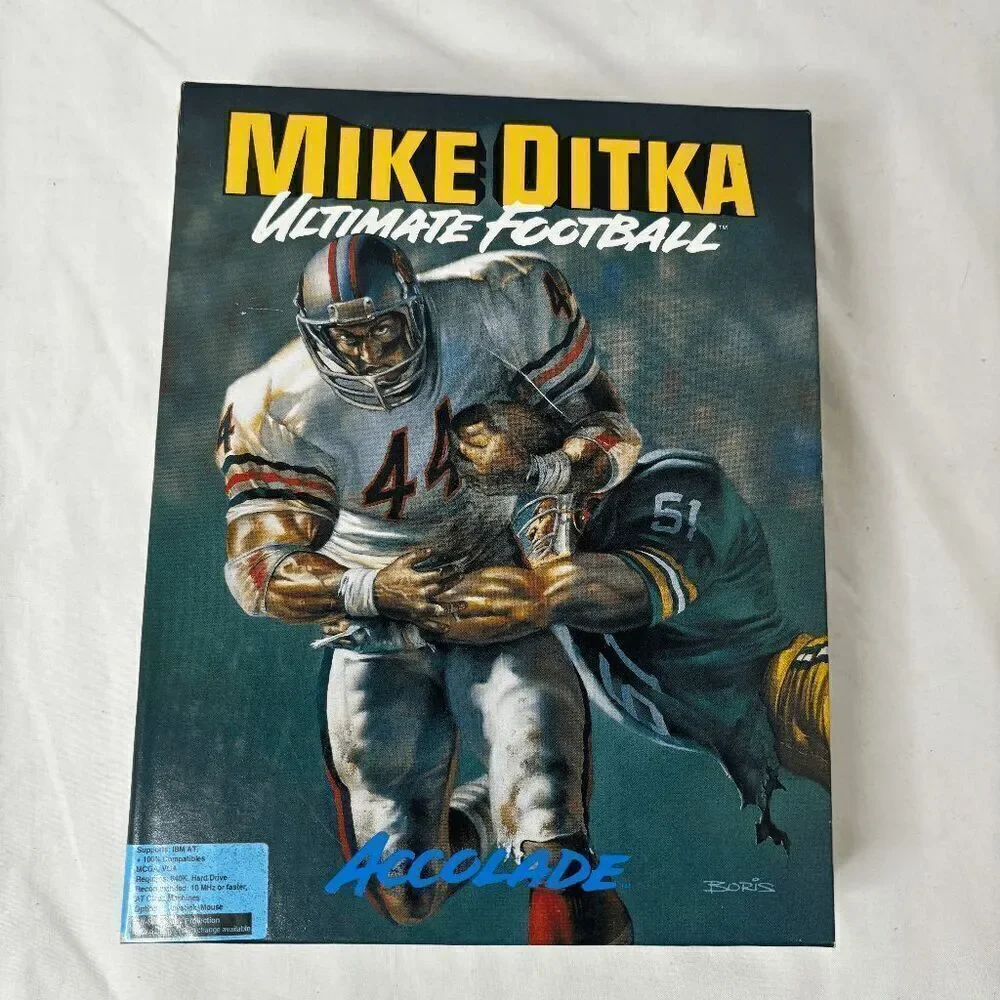 Mike Ditka Ultimate Football - Vintage IBM‎ AT PC Complete - 5 1/4